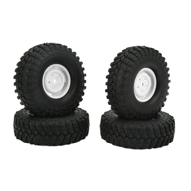 1.9 Inch RC Tires, Excellent Grip RC Car Tyre Rubber For RC Off Road Vehicles For RC Crawler Black,Red,White