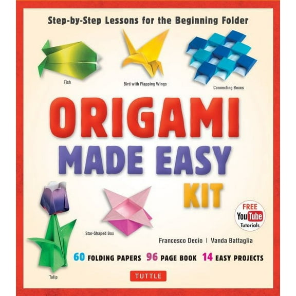 Origami Made Easy Kit: Step-by-Step Lessons for the Beginning Folder: Kit with Origami Book, 14 Projects, 60 Origami Papers, and Video Tutorial