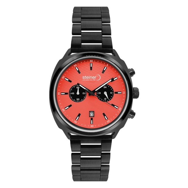 Reloj de Hombre Steiner Chrono-Sport 45mm con Cronógrafo Y Fechador Rojo