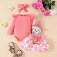 thumbnail image 2 of Gibobby Bodysuit For Baby Boys Long Sleeve Onesie Solid Color 3 6 9 12 18 Months Infant Jumpsuit Cute Soft Comfortable Newborn Clothes(12-18 Months,Pink), 2 of 9