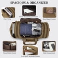 thumbnail image 4 of Gonex 50L Canvas Duffel Bags 24" Expandable Travel Overnight Weekender Bag for Men Women, 4 of 8