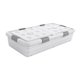 thumbnail image 3 of Caja de almacenamiento con ruedas debajo de la cama, contenedor multifunción transpirable con ruedas, organizador para dormitorio Altura 16cm, 3 of 8
