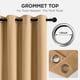 thumbnail image 4 of Cortina Joydeco Blackout de lino, 132 x 305 cm, térmica, color beige, 4 of 9