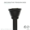 thumbnail image 3 of Bath Bliss 42" to 72" Adjustable Steel Straight Shower Curtain Tension Rod, Black, 3 of 5
