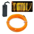 thumbnail image 2 of Skksst 3.28ft Portable EL Wire LED Neon Glow String Rope Light Battery Operated DIY Strip Light, 2 of 7