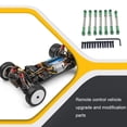 thumbnail image 3 of ZheElen Pack de 7 Servo Lien Réglable Pull Rod Remote Control Voiture 1:10 Mise à Niveau Pièce de Rechange Modification Remplacement pour Wltoys 104001 Vert, 3 of 8