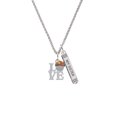 thumbnail image 2 of Delight Jewelry Silvertone Love with Chocolate Cupcake Silvertone Always My Sister Bar Charm Necklace, 23", 2 of 4