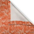 thumbnail image 3 of Ambesonne Seahorse Kitchen Curtains, Cartoon Curvy, 55"x39", Burnt Sienna and White, 3 of 3