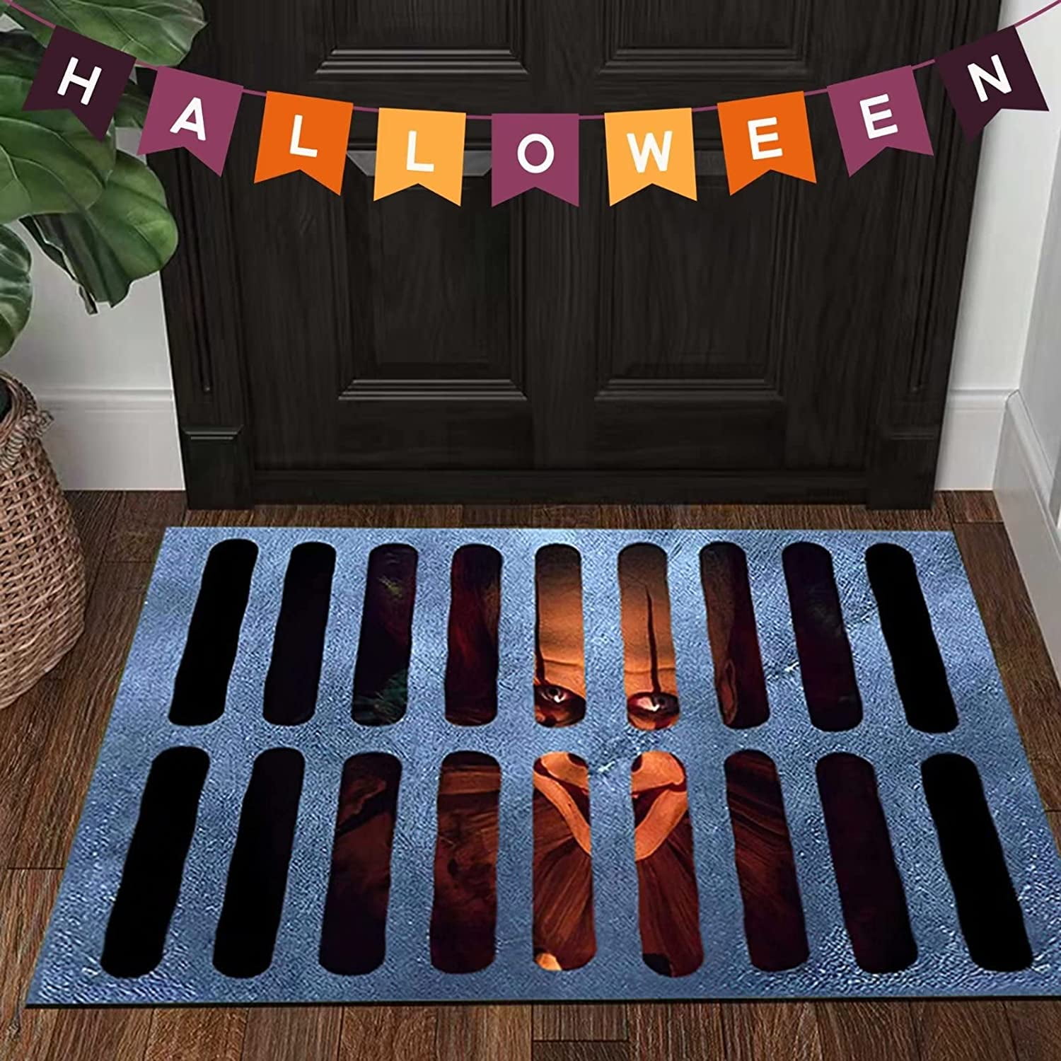 Haunted Mansion Door Mat Halloween Decor Bat Bath Mat Welcome Foolish  Mortals Non-slip Entrance Rug Carpet For Rv Floor Washable Welcome Mat -  Temu