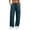 Navy, variant on Women's Plus Size Multi-Pocket Cargo Pants, Loose Wide Leg Trousers with Pockets, Elastic Waist Outdoor Streetwear Black M