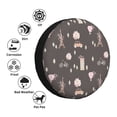 thumbnail image 5 of Rv Spare Tire Cover 17 inch - Eiffel Tower Urban Tire Covers for Trailers, Adjustable Camper Spare Tire Cover, 5 of 7