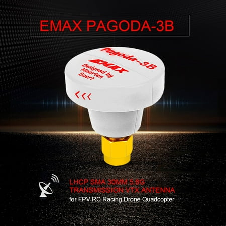 EMAX Pagoda-3B LHCP SMA 30mm Transmission FPV Antenna VTX for FPV RC Racing Drone (Best Vtx For Fpv Racing)