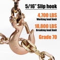 thumbnail image 4 of 5/16'' Clevis Slip Hook with Safety Latch, 14,000 Lbs Capacity G70 Hook for Towing and Chain, Heavy Duty Forged Steel Tow Winch Hook for Trailer Truck Transport(2 Pack), 4 of 6