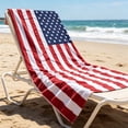 thumbnail image 3 of Patriotic Beach Towel 250th Anniversary 4th of July Independence Day Fireworks Stars Soft Towels for Travel Swimming Bath E, 3 of 7