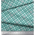 thumbnail image 3 of Soimoi Cotton Voile Fabric Diagonal Check Fabric Prints By Yard 42 Inch Wide, 3 of 3