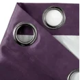 thumbnail image 2 of Gorgeous Home Linen Set of 2 Panels Noa Blackout Thermal Lined Window Curtain Drapes With Grommets For Bedroom Plum Color 63" length, 2 of 5