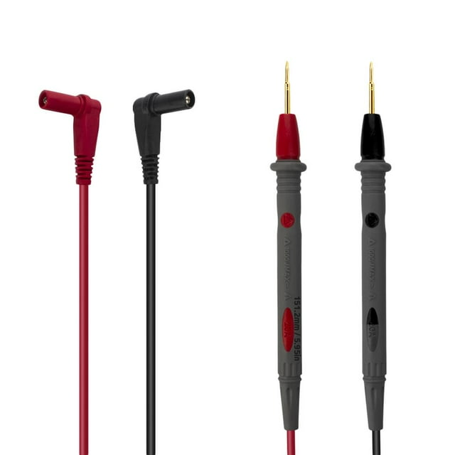 De Cables De Prueba Electrónicos Multímetro De 2 Piezas Con Conector Banana, Sonda Multimetro Digital Probador De Abrazadera Cola Cable de prueba del multímetro