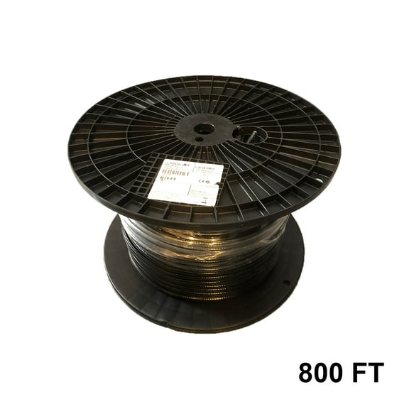 800' FT Reel Commscope Wire F1177TSVM BW XP Black Coaxial Communications Cable RG11
