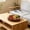 Brown-S/S, variant on Round Woven Style Storage Tray Decorative Serving Basket Imitation Rattan Organizer for Coffee Table Fruit Home
