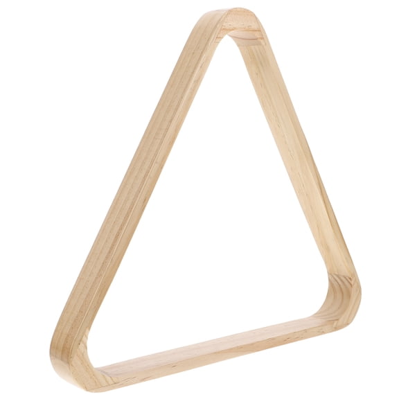 WEUVEB Billiard Ball Rack Wooden Triangle Frame Smooth Finish Versatile Pool Table Accessory