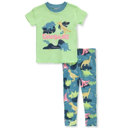 

Mon Petit Baby Boys 2-Piece Dino Pajamas Set - green/multi 18 months (Infant)