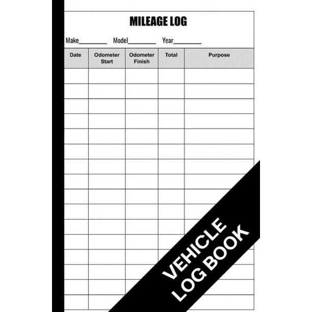Mileage Log Book Vehicle Log Book, Simple And Efficient, Fits the Glove Box, 120 Pages