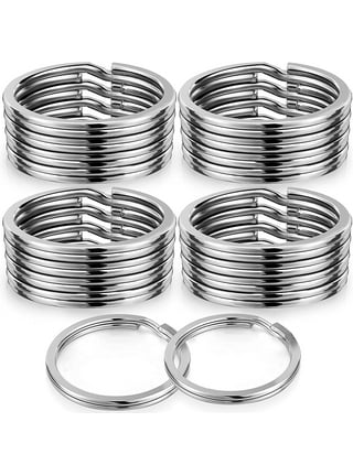 Small Key Chain Ring 50 PCS Metal Split Rings 20mm Stainless Steel Flat  Rings with Excellent Spring Retention for Keys Organization/Jewlery Making  Findings (50 PCS 20mm) 