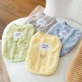 thumbnail image 2 of Serie de chalecos de peluche de caramelos bonitos para perros de otoño e invierno que se pueden tirar de un estilo simple, chaleco de color sólido para mascotas, abrigo de felpa, ropa cálida para gato, 2 of 5