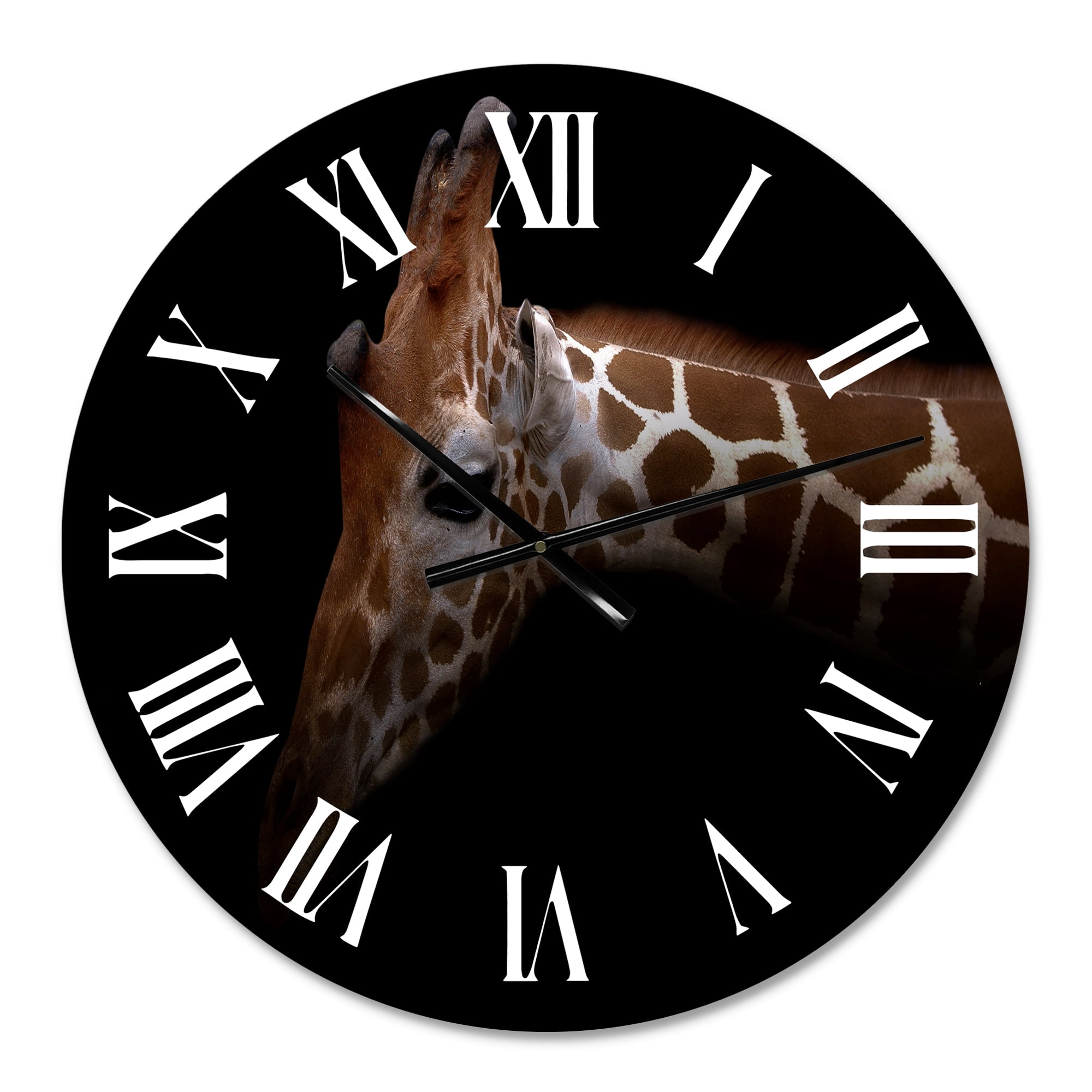 Designart 1 in Quartz Farmhouse Wall Clock