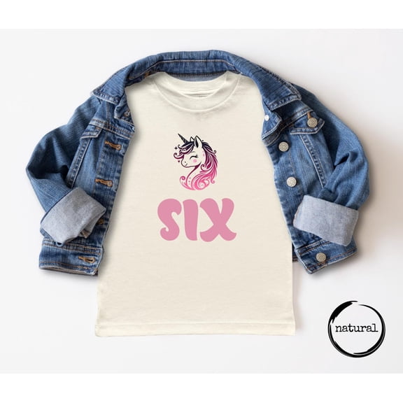 Unicorn 6th Birthday Shirt, Unicorn Theme Sixth Birthday Shirt, 6th Birthday Shirt, Sixth Birthday Unicorn Shirt, Six Year Old, F7305 All Size S-5Xl