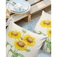 thumbnail image 2 of Outdoor Throw Pillow Cover Watercolor Blooming Yellow Sunflower Waterproof Cushion Covers 2 Pack Spring Floral Pillow Cases Home Decoration for Patio Garden Couch Sofa, 2 of 6