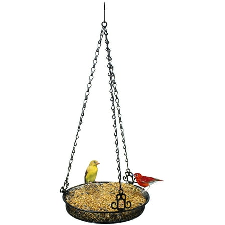 Sorbus Bird Feeder Hanging Tray, Seed Tray For Bird Feeders, Great for Attracting Birds Outdoors, Backyard, Garden