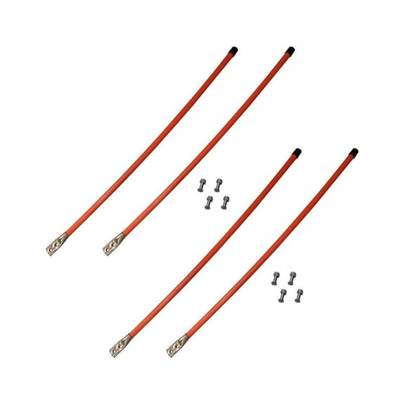 RAParts 2036 Set of (4) Orange Snow Plow 36" Blade Guide Markers For Western Fits Boss Meyer Universal
