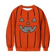 thumbnail image 7 of yoeyez Womens Oversized Sweatshirts Fleece Halloween Crewneck Sweatshirt Comfy Fall Warm Fashion Pullover Tops Black,L, 7 of 7