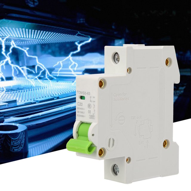 230V/400V AC Circuit Breaker, TOMG3-63 1P C Type Miniature Circuit Breaker With Leakage Protection Air Switch