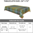 thumbnail image 5 of Rectangular Tablecloth \u2013 Waterproof, Wrinkle-Free, Decorative Table Cover for Dining Room, Parties, Picnics, and Outdoor Use, Colorful Plaid O''Brien Tartan (60" X 84"), 5 of 6