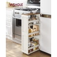 thumbnail image 2 of Carro de Muebles VASAGLE de 4 Niveles para Almacenamiento Delgado 20x43x87 cm, 2 of 7