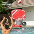 thumbnail image 5 of GoSports Splash Hoop PRO Swimming Pool Basketball Game - Includes Poolside Water Basketball Hoop, 2 Balls and Pump - Red, 5 of 8