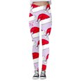thumbnail image 2 of MKLEKYY Leggings de yoga para mujer, con estampado navideño, para ejercicio físico y levantamiento de pesas. 400, 2 of 4