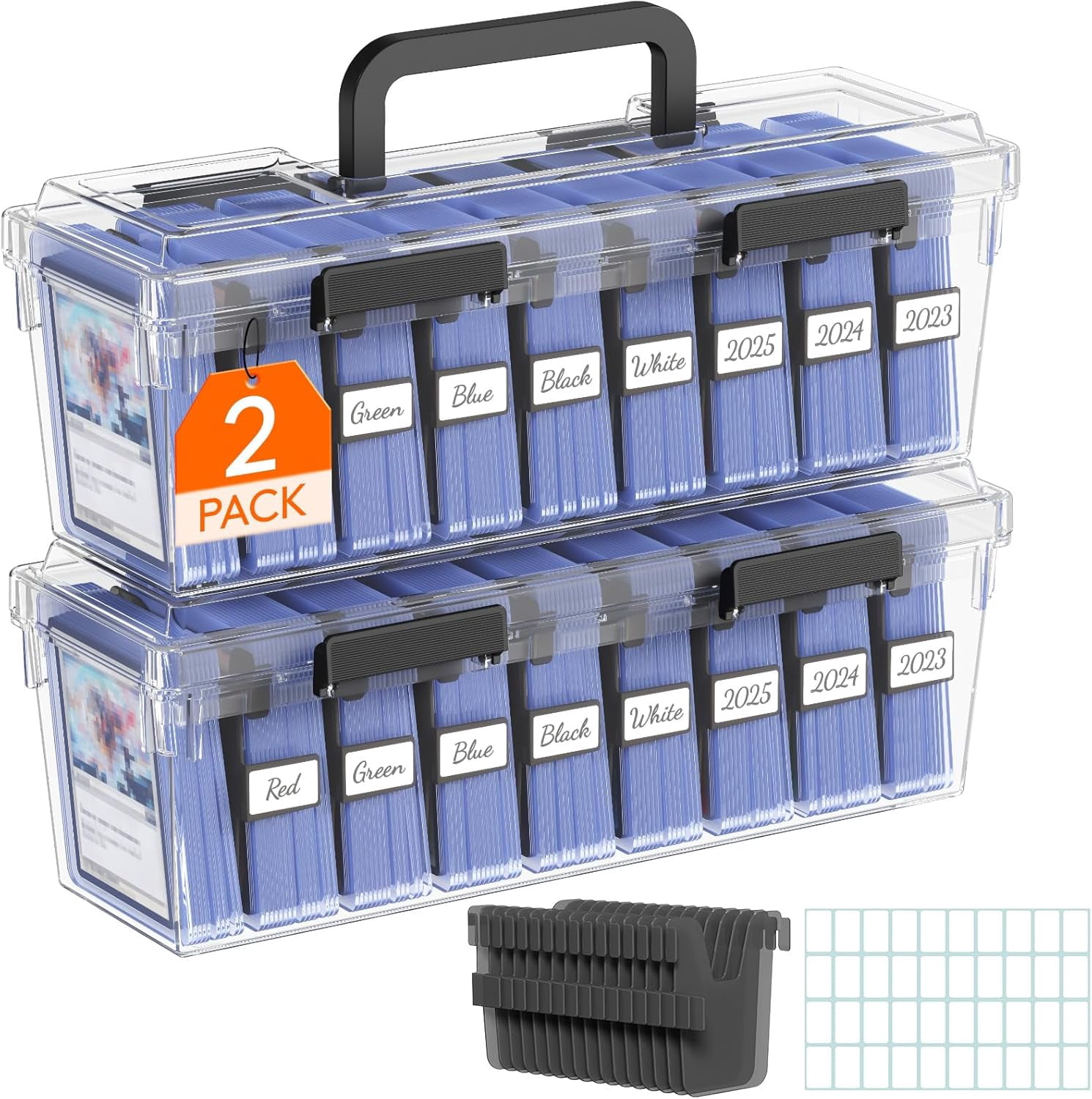 KiddiTouch Football Card Case, Card Storage Box for 3