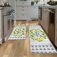 thumbnail image 2 of Lemon Kitchen Rug 2 Piece Set, Farmhouse Butterfly Kitchen Rugs and Mats Non Skid Washable for Floor Anti Fatigue Lemon Decor Kitchen Mat 17"x47"+17"x30", 2 of 6
