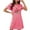 Hot Pink, variant on XFYSSS Valentines Day Fashion Nightgowns Rose Print Round Neck Sleep Shirts for Women Printed Short Sleeve Womens Plus Size Nightgowns Short Sleeve House Dress Sleepwear