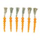 thumbnail image 1 of Billuyoard Paquete de 6 colgantes de zanahorias de Pascua, cadena de madera, decoración de ventanas de pared para festivales, adornos artesanales DIY para Kits de decoración para fiestas Billuyoard HA028355-00, 1 of 6