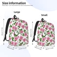 thumbnail image 4 of Daiia Rose Flowers Vintage Canvas Backpack for Men and Women ,Hiking Backpack,Travel Laptop Bag for School,Large Capacity Backpack, 4 of 8