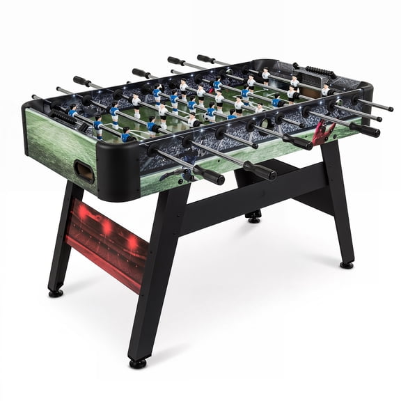 Costway 54 Inch Full Size Foosball Table, Arcade Table Soccer with 2 Balls, 22 Players
