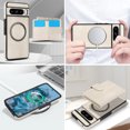 thumbnail image 5 of Allytechgroup Detachable Cards Holder Case for Google Pixel 8 Pro, RFID Blocking 2 In 1 Wallet PU Leather Case with Stand Compatible with Magsafe Shockproof Cover for Google Pixel 8 Pro, White, 5 of 5