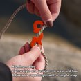 thumbnail image 3 of Aluminum Alloy Tent Rope Stopper Adjuster, 3 Hole Design Wind Rope Buckle For Secure Outdoor Tensioning, 3 of 8