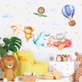 thumbnail image 3 of TOARTi Airplanes Animal Wall Decals Elephant Wall Stickers for Kids Bedroom Fox Rabbit Hot Air Balloon Flying Animal Sticker for Baby Nursery Toddler Room Wall Decor, 3 of 6