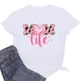 thumbnail image 4 of Nrmvnmi Mothers Baseball Tee Shirt for Women Short Sleeve Letter Printed Graphic Mom Gifts Tee Shirts Mothers Day Gifts, 4 of 5