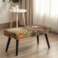 thumbnail image 4 of Whosucclay Sloth Butterfly Floral Print Stretch Dining Bench Cover Easy to Clean Bench Chair Slipcovers Removable Dining Chair Cover, Washable Bench Seat Protector for Living Room, Bedroom, 4 of 7